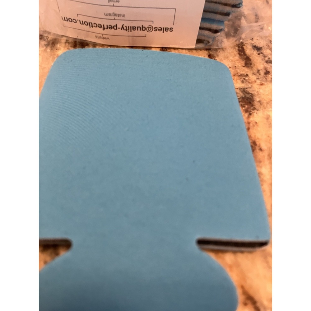 Lot of  Light Blue Koozies Can Holder Huggies Sublimation.